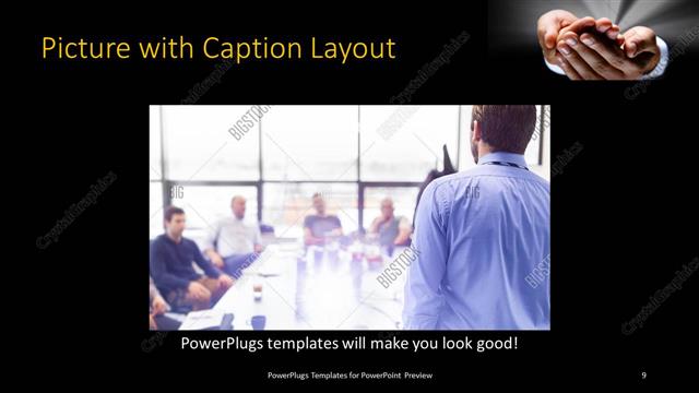 Picture with Caption presentation slide layout