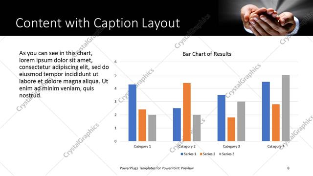 Content with Caption presentation slide layout