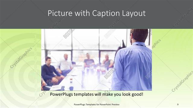 Picture with Caption presentation slide layout