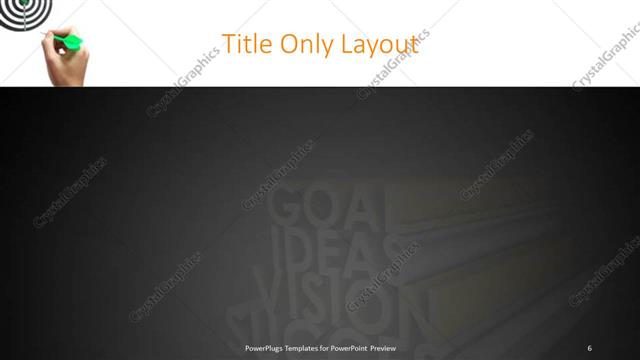 Title Only presentation slide layout