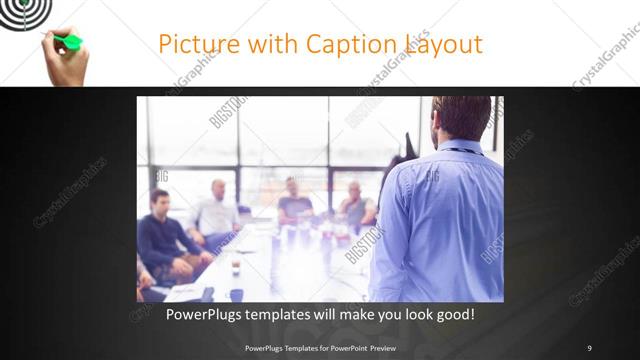 Picture with Caption presentation slide layout