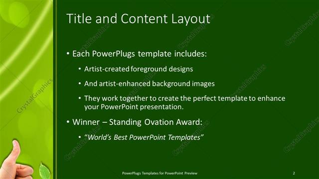 Title and Content presentation slide layout