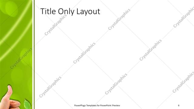 Title Only presentation slide layout