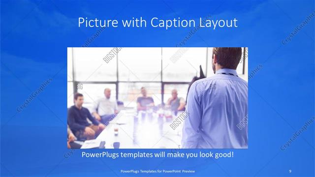 Picture with Caption presentation slide layout