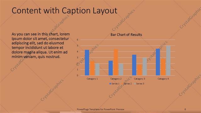 Content with Caption presentation slide layout