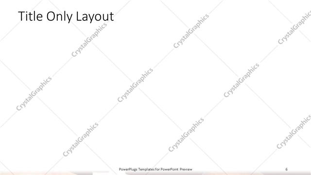 Title Only presentation slide layout