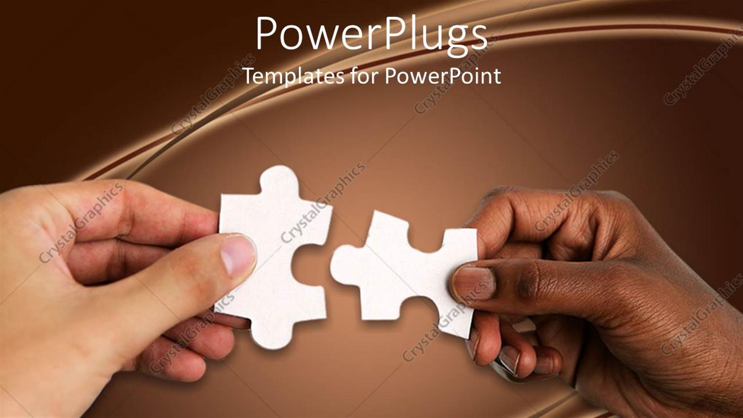 Featuring Hand of a White Person and a Black Person Uniting Jigsaw Puzzle Pieces Together
