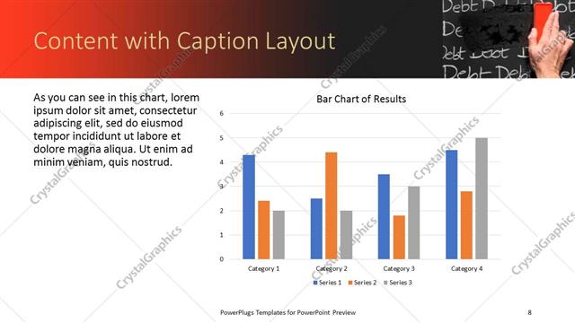 Content with Caption presentation slide layout
