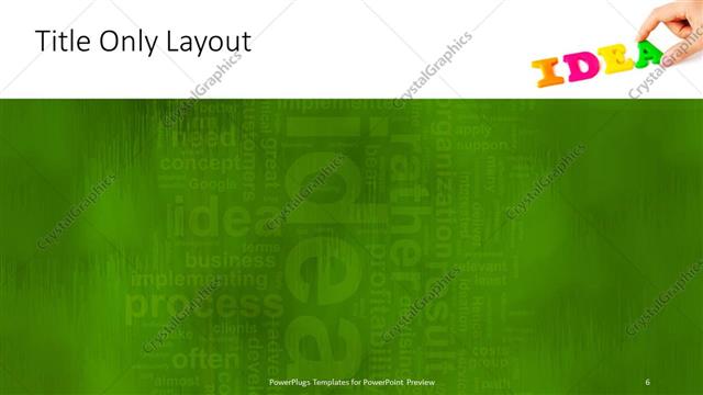 Title Only presentation slide layout