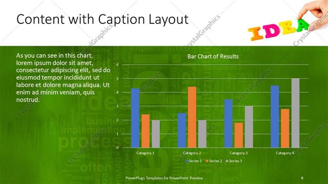Content with Caption presentation slide layout