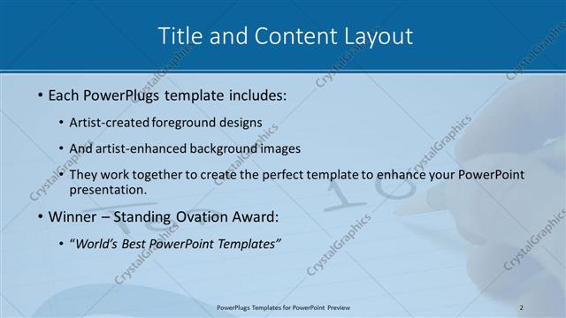 Title and Content presentation slide layout