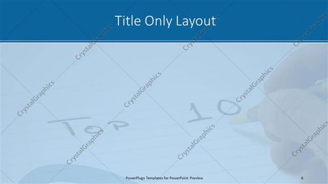 Title Only presentation slide layout