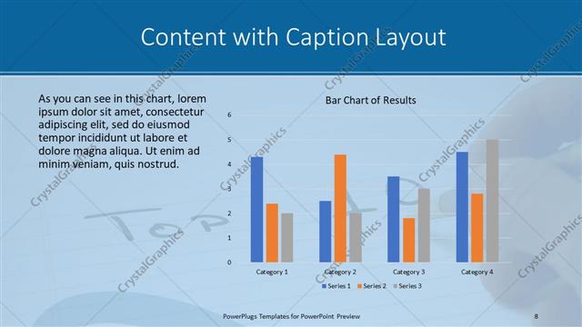 Content with Caption presentation slide layout