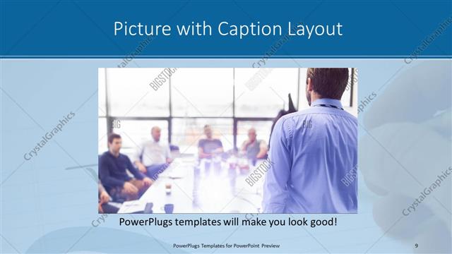 Picture with Caption presentation slide layout