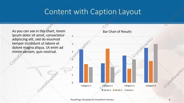 Content with Caption presentation slide layout