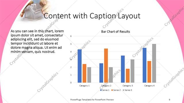 Content with Caption presentation slide layout