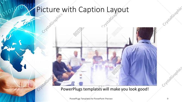 Picture with Caption presentation slide layout