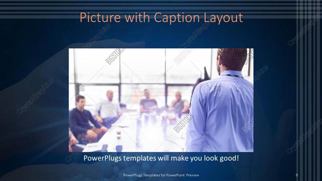 Picture with Caption presentation slide layout