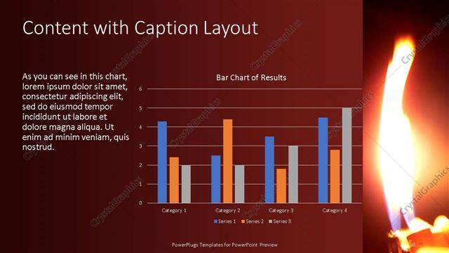 Content with Caption presentation slide layout