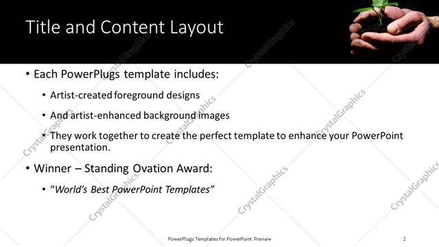 Title and Content presentation slide layout