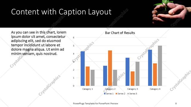 Content with Caption presentation slide layout