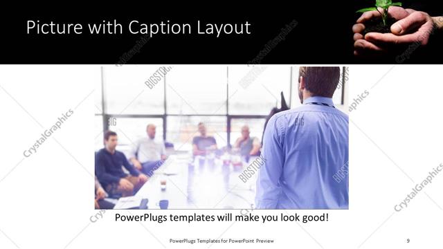 Picture with Caption presentation slide layout