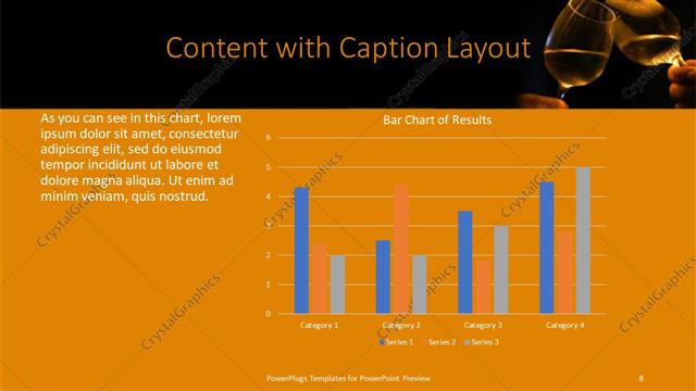 Content with Caption presentation slide layout