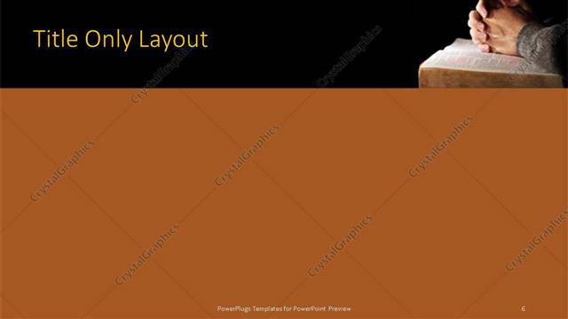 Title Only presentation slide layout