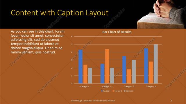 Content with Caption presentation slide layout