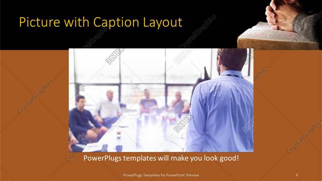 Picture with Caption presentation slide layout