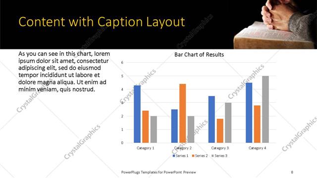 Content with Caption presentation slide layout