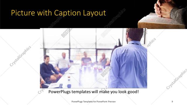 Picture with Caption presentation slide layout