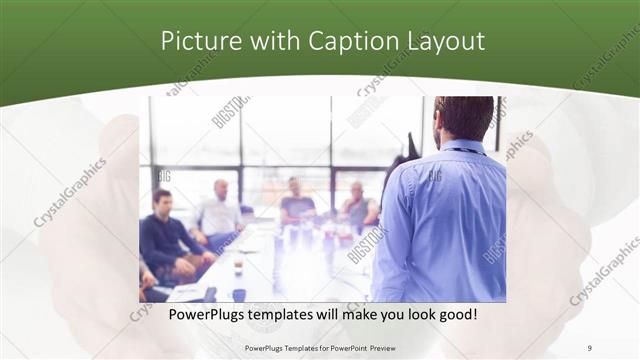 Picture with Caption presentation slide layout