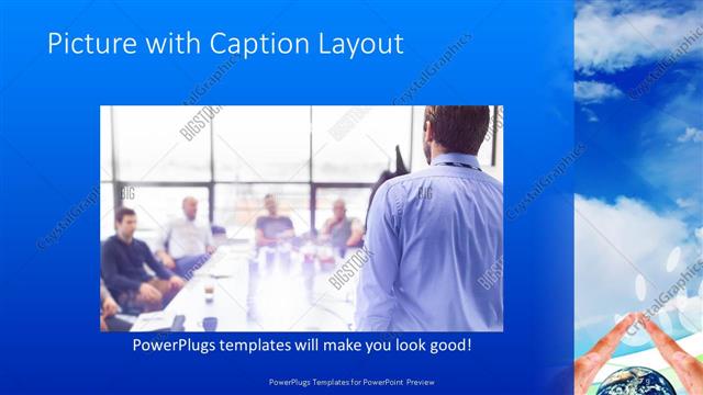 Picture with Caption presentation slide layout