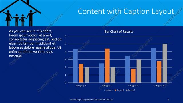 Content with Caption presentation slide layout