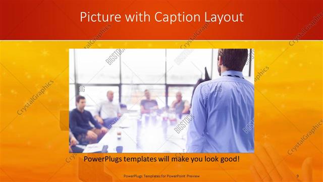Picture with Caption presentation slide layout