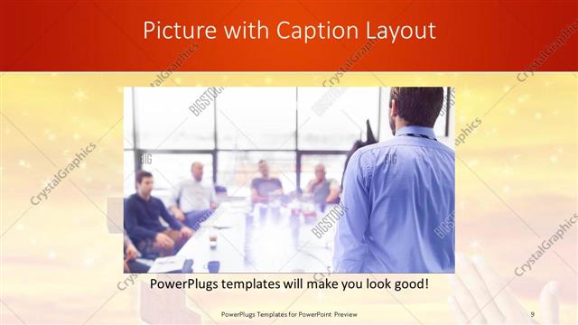 Picture with Caption presentation slide layout