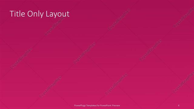 Title Only presentation slide layout