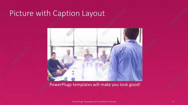 Picture with Caption presentation slide layout