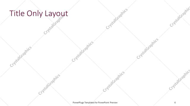 Title Only presentation slide layout