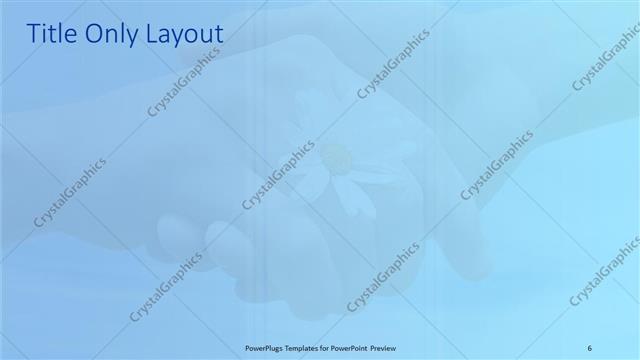 Title Only presentation slide layout