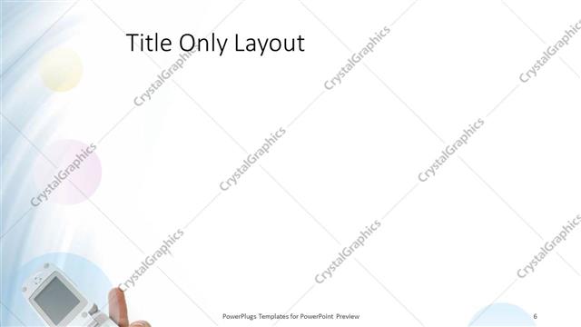 Title Only presentation slide layout