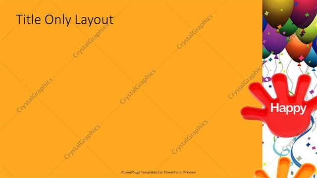 Title Only presentation slide layout