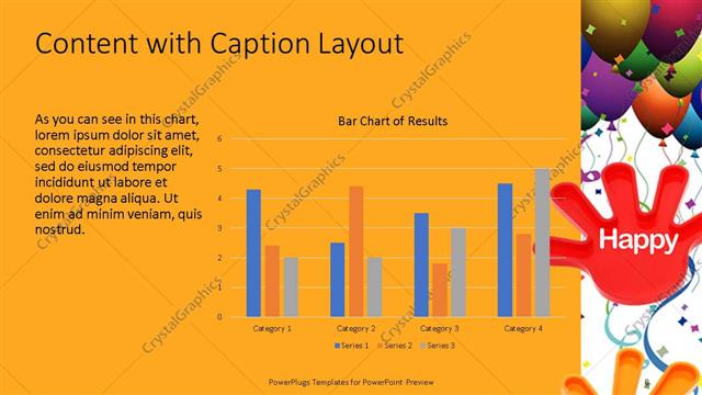 Content with Caption presentation slide layout