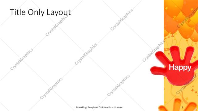 Title Only presentation slide layout