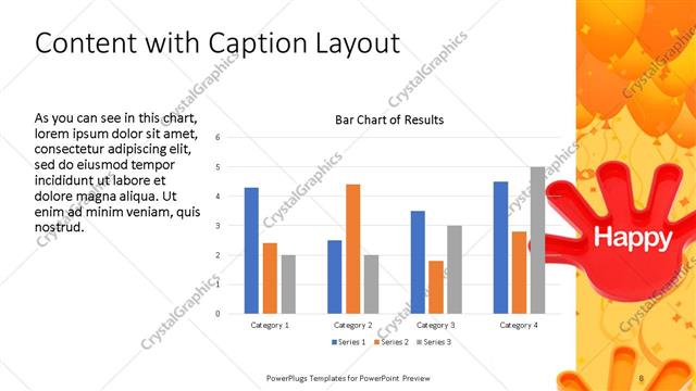Content with Caption presentation slide layout