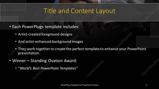 Title and Content presentation slide layout