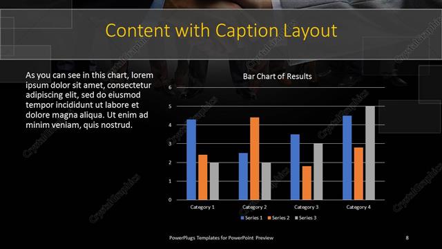 Content with Caption presentation slide layout