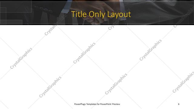 Title Only presentation slide layout