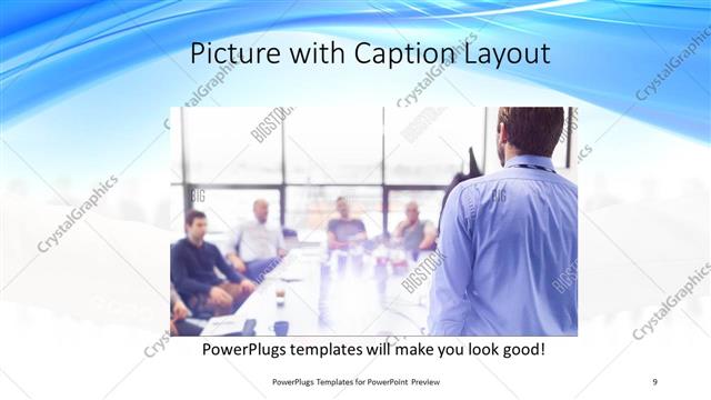 Picture with Caption presentation slide layout